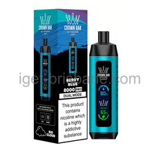 Load image into Gallery viewer, AL FAKHER CROWN BAR SHISHA-BERRY BLUE Shisha