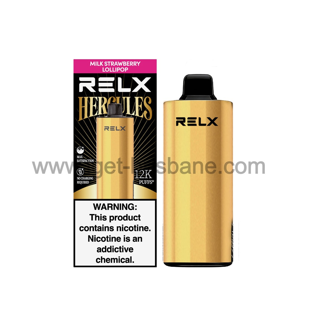 Relx Herc 12000 Puffs-Milk Strawberry Lollipop