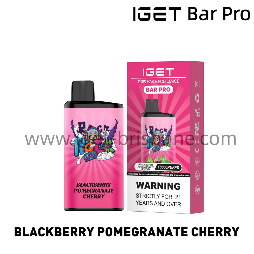 IGET Bar Pro Disposable Vape 10000 Puffs - Blackberry Pomegranate cherry