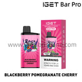 IGET Bar Pro Disposable Vape 10000 Puffs - Blackberry Pomegranate cherry