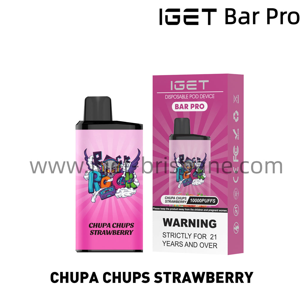 IGET Bar Pro Disposable Vape 10000 Puffs - Chupa Chups Strawberry