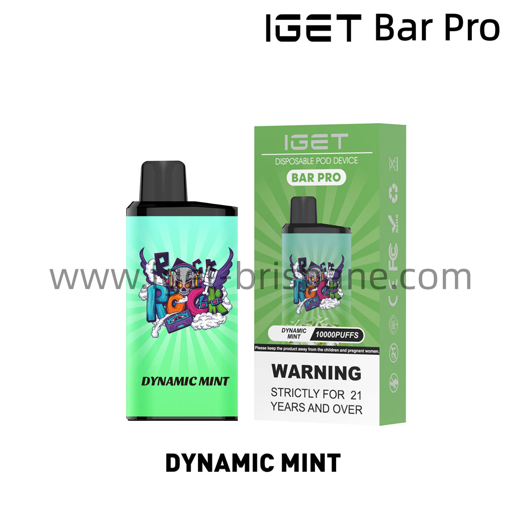 IGET Bar Pro Disposable Vape 10000 Puffs - Dynamic Mint