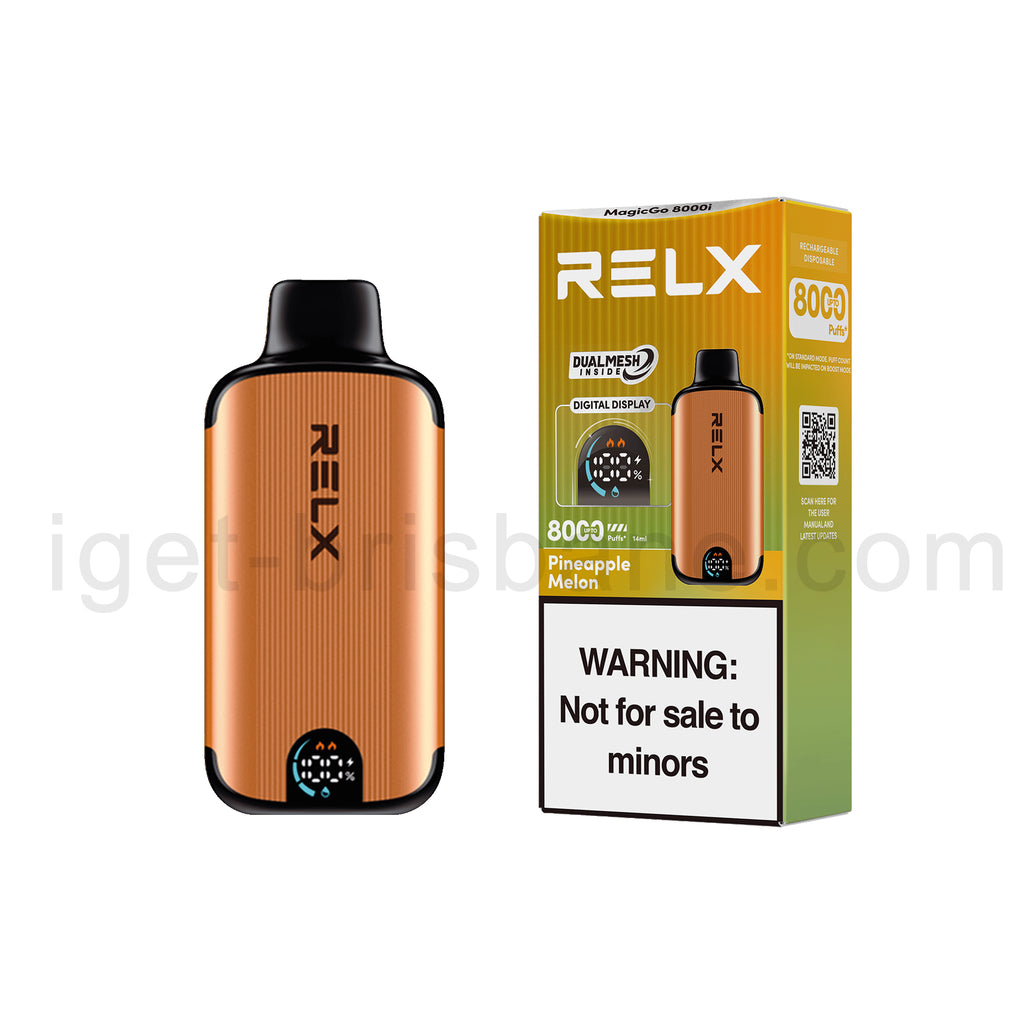 RELX MagicGo 8000i Disposable Vape 8000 Puffs-Pineapple Melon