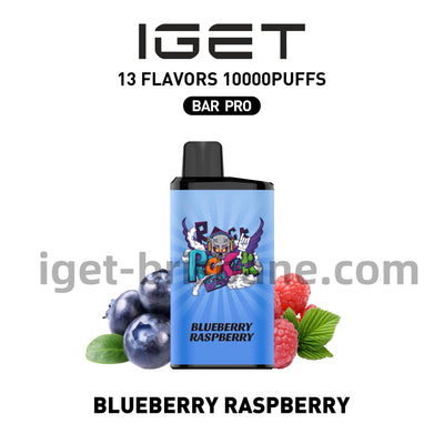 IGET Bar Pro Disposable Vape 10000 Puffs - Blueberry Raspberry