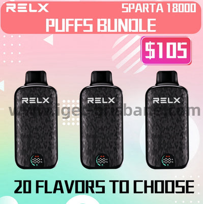 3 x Relx Sparta 18000 Puffs Bundle