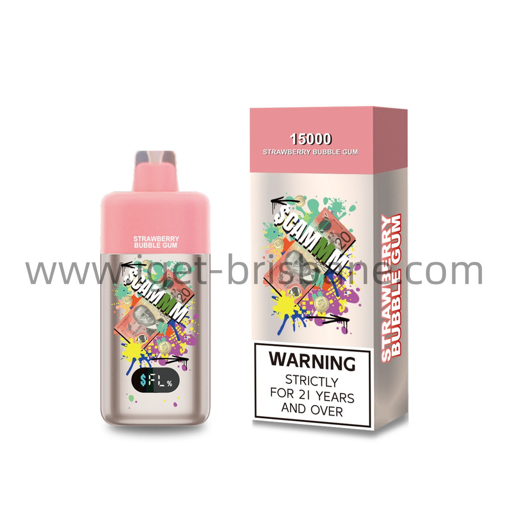 Scam 15000 Puffs-Strawberry Bubble Gum