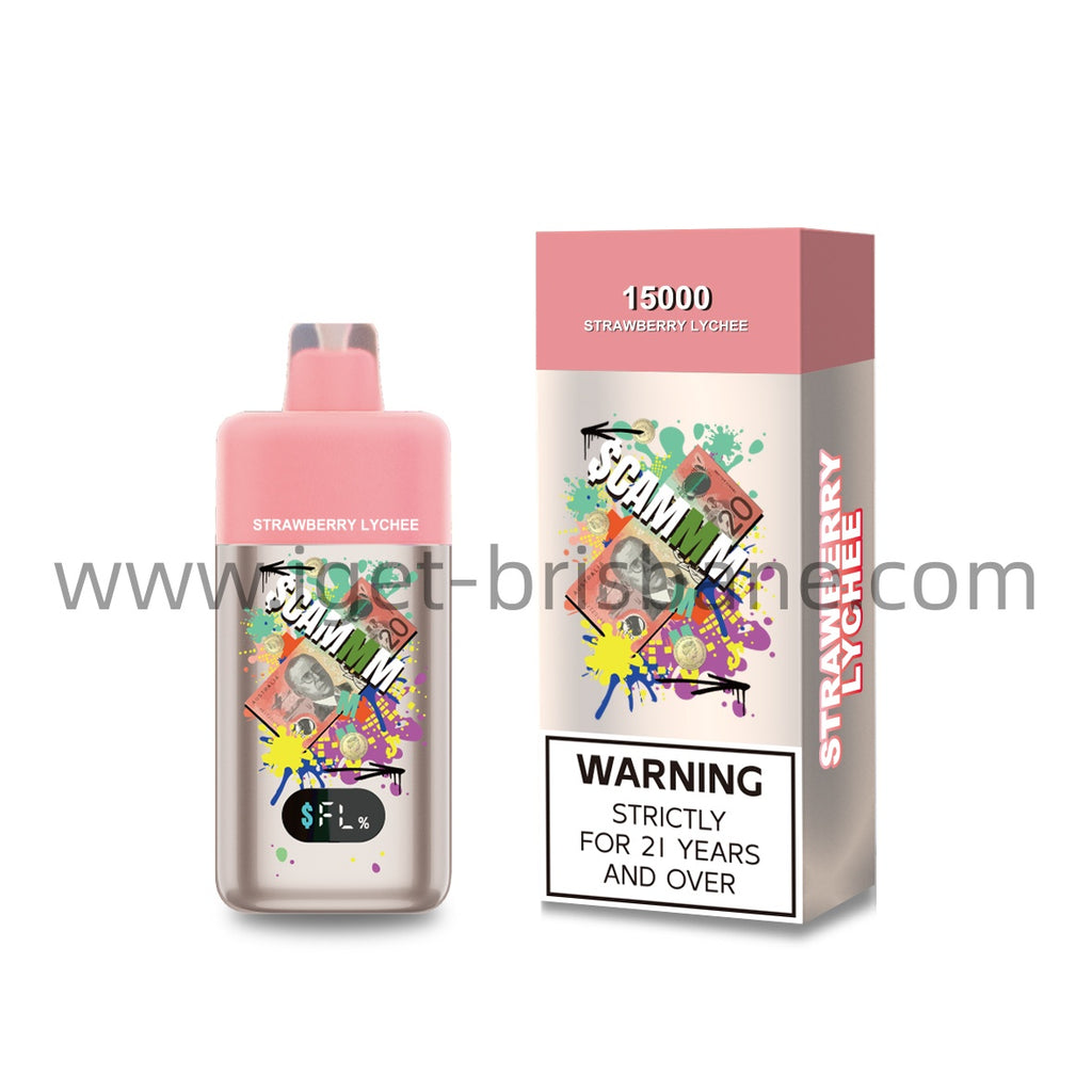 Scam 15000 Puffs-Strawberry Lychee