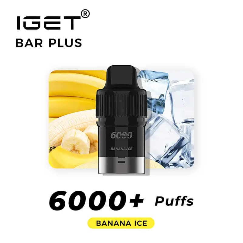 IGET Bar Plus Pod 6000 Puffs - Banana Ice