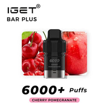 Load image into Gallery viewer, IGET Bar Plus Pod 6000 Puffs - Cherry Pomegranate